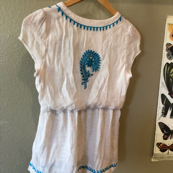 Embroidered blouse, softest linen - Picture 3 of 3